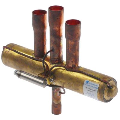 reversing valve 4-way Ranco type inlet 3/4" (19,18mm) outlet 1/2" (12,83mm)
