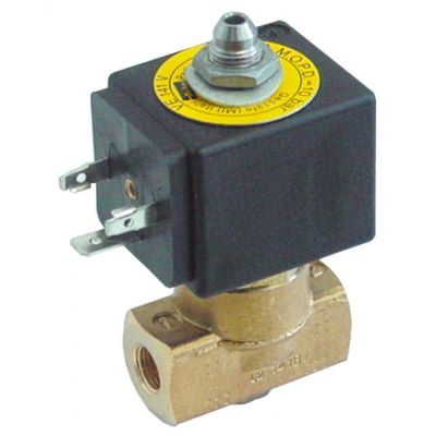 solenoid valve 3 -ways 24VDC connection 1/8" DN 1,5 mm slide-on receptacle DIN -10 up to 140°C