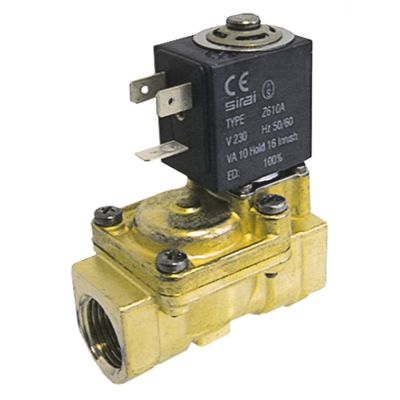 Electrovalva SIRAI 2 cai, 230 V, racord 1/2, L 66 mm, deschidere nominala 13,5 mm - 371096