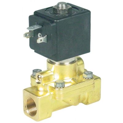 Electrovalva 2 Cai, 230 V, racord 3/8", L 69 mm, deschidere nominala 12 mm, priza DIN - Cod 371185