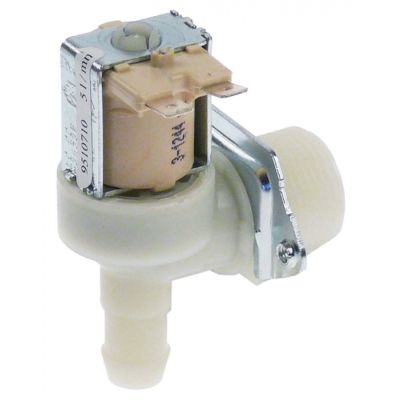 solenoid valve single angled 230V AC inlet ¾" outlet 14,5mm output yesl/min DN10 t.max. 90°C