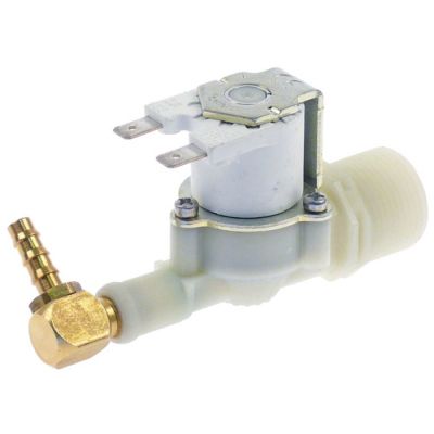 solenoid valve single 24V inlet ¾mm outlet 6,5mm outlet angled input 10l/min RPE