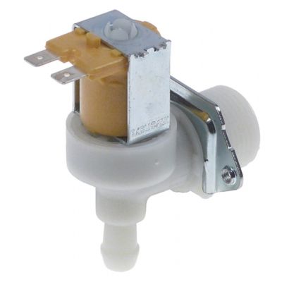solenoid valve single angled 24V DC inlet 3/4" outlet 11,5mm input 10l/min output 0,25l/min
