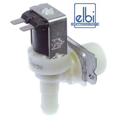 Electrovalva plastic unghiulara, 230V, intrare 3/4", iesire 14 mm, DN10 mm, ELBI - 373016