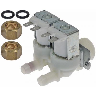 Electrovalva dubla 230V, CR0586050R, intrare 3/4", iesire 11,5 mm, reductie 10-12l/min - 374000