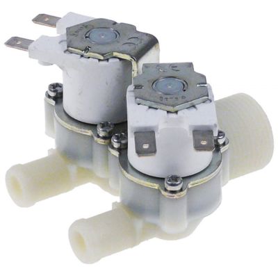 solenoid valve double straight 230V AC inlet 3/4" outlet 14mm input 10-12l/min RPE