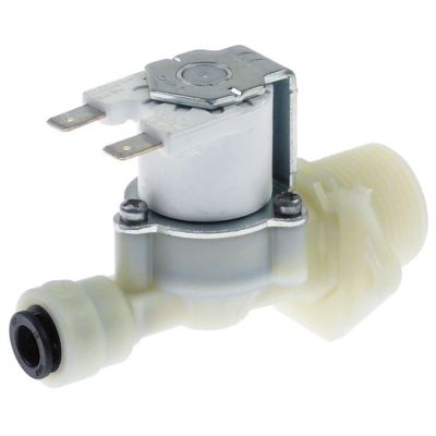 Electrovalva dreapta intrare 3/4", iesire racord rapid JG 8mm, 220/240V, reductor intrare 10-12l/min, RPE
