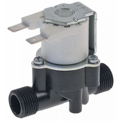 solenoid valve single straight 230V AC inlet 3/8" outlet 3/8"mm DN10 t.max. 25/60/90°C