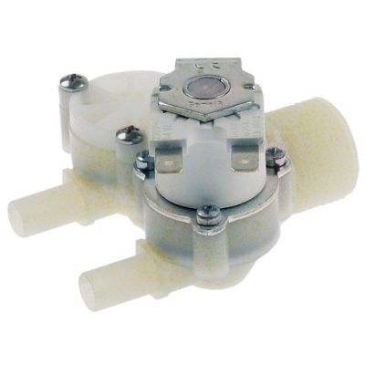 solenoid valve double straight 230V inlet 3/4" outlet 10mm DN10 plastic