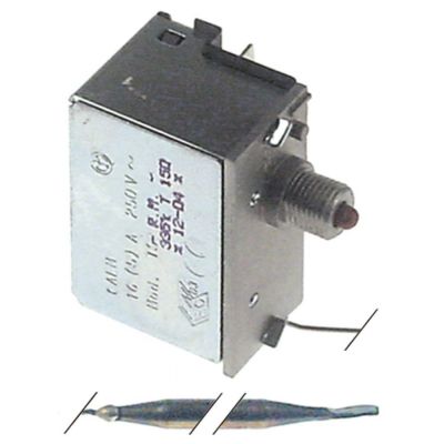 Termostat de siguranta 135°C, contact 16 A, bulb ø 6 x 80 mm, lungime tub capilar 540 mm - 375000