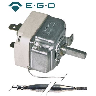 Termostat reglabil 35-200°C, contact 1CO, 16 A, capilar 1500 mm, bulb ø 6 x 74 mm, termostat friteuza - 375004