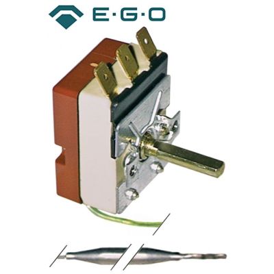Termostat 30-85°C, contact 1CO, 16 A, senzor ø 6x92 mm, capilar 3150 mm - 375006