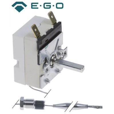 Termostat 30-110 °C, contact 16 A, bulb ø 6 x 113 mm, lungime capilar 870 mm, presetupa M9x1 - 375007
