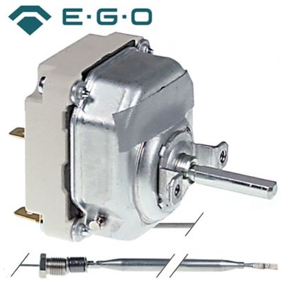 Termostat friteuza 95-180°C, 3 contacte 16A, presetupa M9, bulb ø 6 x 133 mm, capilar 1780 mm, EGO 55.34035.800, 55.34035.080, 5534034150 - 375022