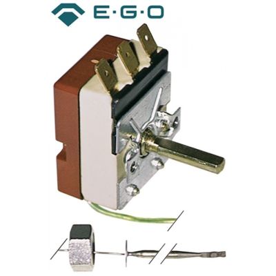 Termostat 60-300 °C, contact 16 A 1CO, lungime tub capilar 1450 mm - 375066