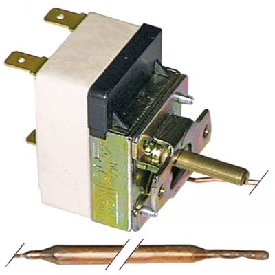 Termostat de lucru 30-110°C, contact 16A, bulb ø 6x75 mm, lungime capilar 1600 mm - 375094