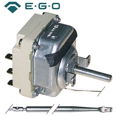 Termostat 60-350 °C, 3 contacte, 16 A, dimensiuni bulb ø 4 x 128 mm, capilar 880 mm - 375107