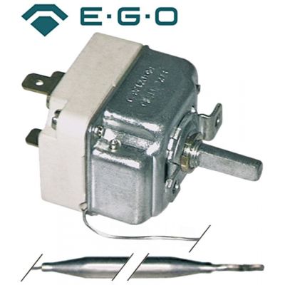 Termostat, temperatura maxima 90 °C, gama temperatura 30-90 °C, 1 contact, 16 A, senzor ø 6 mm, lungime senzor 173 mm - Cod 375135