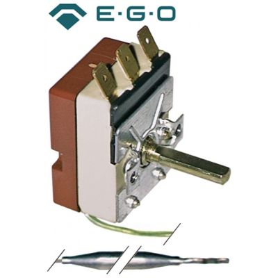Termostat, temperatura maxima 110 °C, gama temperatura 30-110 °C, 1 contact, 16 A, senzor ø 6 mm, lungime senzor 113 mm - Cod 375136
