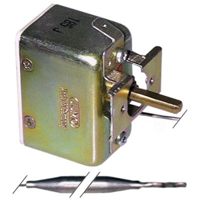 Termostat JUMO 50-300 °C, contact 16 A, bulb ø 6 x 85 mm, capilar 1000 mm - 375141
