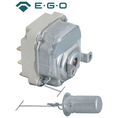 Termostat, temperatura maxima 52 °C, gama temperatura fixa 45/52 °C, 2 contacte, 16 A - Cod 375144