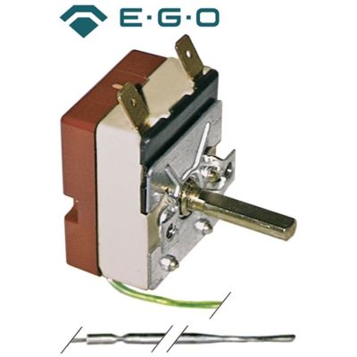 Termostat 50-250°C, contact 1ND, 16 A, senzor ø 3,1 x 201 mm, lungime capilar 2970 mm, EGO 5513046010, 55.13046.010 - 375154