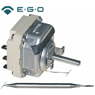 Termostat, temperatura maxima 110 °C, gama temperatura 30-110 °C, 3 contacte, 16 A, senzor ø 6 mm, lungime senzor 131 mm - Cod 375188