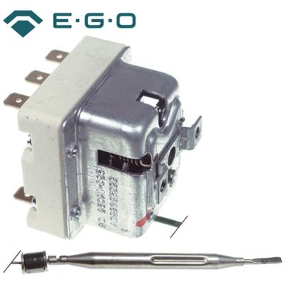 Termostat de siguranta 230°C, 3 contacte 20A, senzor ø 6 x 89 mm, presetupa M9, lungime tub capilar 3000 mm - 375189