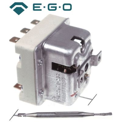 Termostat, 132 °C, 3 contacte, 2x20/1x0,5 A, senzor ø 6 mm, lungime senzor 77 mm - Cod 375199