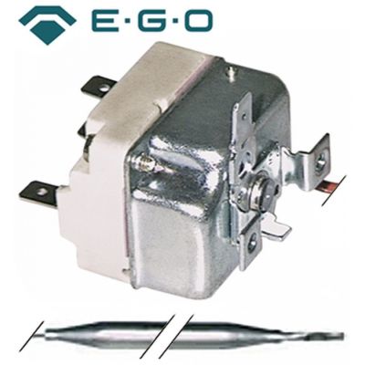 Termostat mentinere 70°C, contact 1CO, 16 A, bulb ø 6x130 mm, capilar 900 mm - 375217