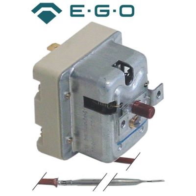 Termostat, 340 °C, 1 contact, 0,5 A, senzor ø 3 mm, lungime senzor 190 mm, lungime tub capilar 900 mm - Cod 375226