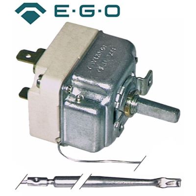 Termostat 45-295°C, contact 16A, senzor ø 4 x 100 mm, lungime capilar 900 mm - 375270