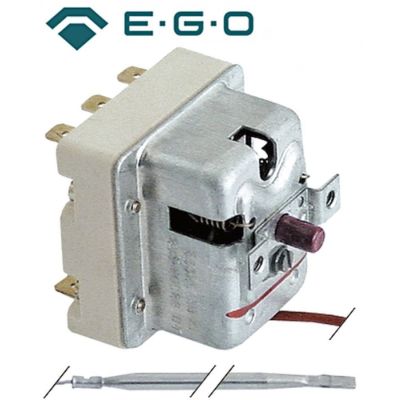 Termostat de siguranta 257°C, 3 contacte 20A, senzor ø 4 x 120 mm, lungime tub capilar 1800 mm - 375312