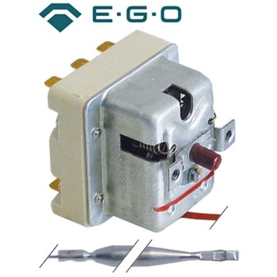 Termostat de siguranta 240°C, cu 3 contacte 20 A, bulb ø 6 x 79 mm, lungime tub capilar 900 mm - 375315