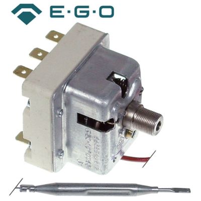 Termostat de siguranta 230°C, cu 3 contacte 20A, senzor ø 6 x 79 mm, lungime tub capilar 1700 mm, EGO - 55.32549.130, 55.32549.812 - 375320