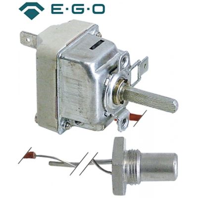 Termostat, temperatura maxima 90°C, gama temperatura 35-90°C, 1 contact, 16 A, senzor ø 11 mm, lungime senzor 24 mm - Cod 375321