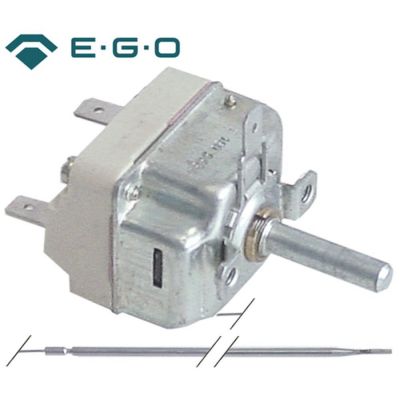 Termostat 58-297 °C, contact 16 A, bulb ø 3 x 219 mm, capilar 870 mm - 375327