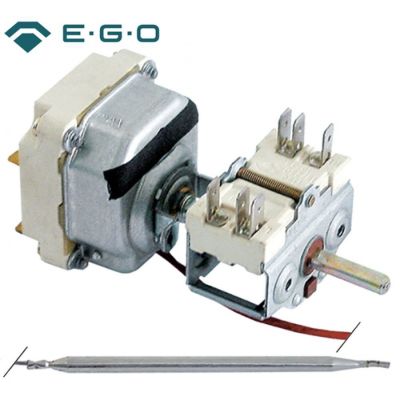 Termostat, temperatura maxima 110 °C, gama temperatura 30-110 °C, 3 contacte, 16 A, senzor ø 6 mm, lungime senzor 130 mm - Cod 375342