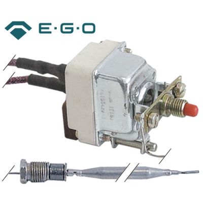 Termostat de siguranta 224°C, contact 0,5A, senzor ø 6 x 133 mm, lungime tub capilar 870 mm - 375376