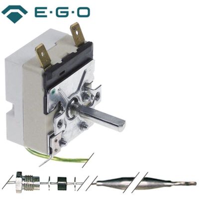 Termostat EGO 5513034100, 97-185°C, cu 1 contact, 16 A, 250 V, senzor ø 6 x 87 mm, capilar 1430 mm, filet presetupa M9x1 - 375401