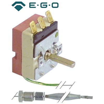 Termostat 30-85 °C, contact 1CO, 16 A, senzor ø 6x73 mm - 375414