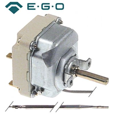 Termostat, temperatura maxima 210 °C, gama temperatura 95-210 °C, 3 contacte, 16 A, senzor ø 3,1 mm, lungime senzor 226 mm - Cod 375422