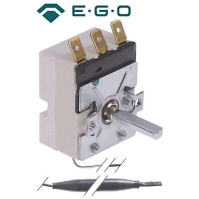 Termostat, temperatura maxima 93°C, gama temperatura 30-93°C, 1 contact, 16 A, senzor ø 6 mm, lungime senzor 85 mm - Cod 375426