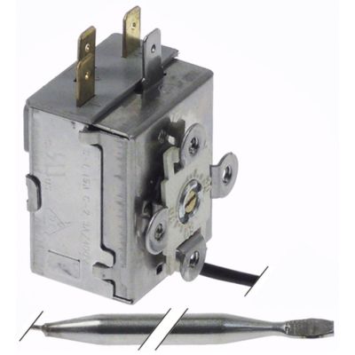 Termostat fara ax 0-90°C, contact 1CO 15A, senzor ø 6,5 mm - 375427