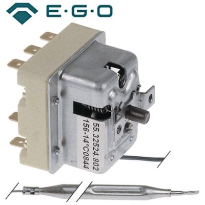 Termostat de siguranta trifazic 156° C, contacte 20 A, capilar 1490 mm - 375438