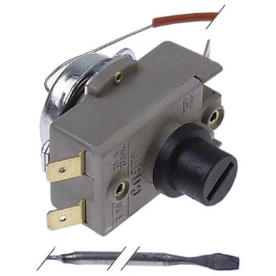 Termostat de siguranta 335°C, 2 contacte 16A, 250V, senzor ø 3 mm, lungime senzor 200 mm - 375456