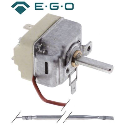 thermostat t.max. 250°C temperature range 55-250°C 1-pole 1NO 16A probe ø 3,1mm probe length 226mm