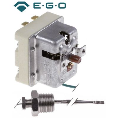 Termostat de siguranta 340 °C, 2 contacte 1x20 / 1x0.5 A, senzor ø 4 x 120 mm, capilar 1300 mm - 375474