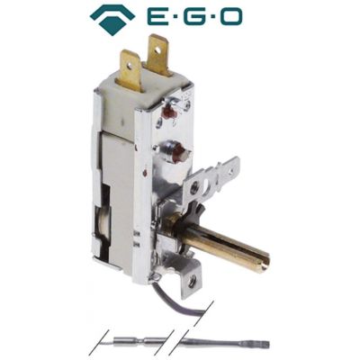 Termostat 30-140°C, contact 16A, senzor ø 3x156 mm - 375481