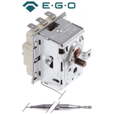 safety thermostat 230°C 3-pole NC 20A probe ø 6mm probe length 103mm capillary pipe length 1170mm